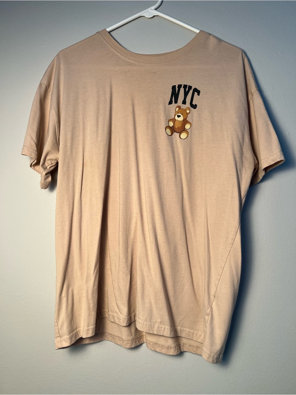 NYC Teddy Graphic Tee - Beige Men's Shirt